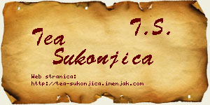 Tea Sukonjica vizit kartica